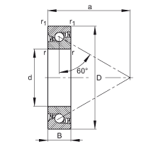 ǽ|S BSB035072-2RS-T, 򣬽| a = 60ƹɂ(c)ܷ