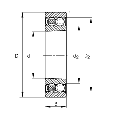 {(dio)S 2213-K-2RS-TVH-C3, (j) DIN 630 (bio)(zhn)Ҫߴ, FףF 1:12ɂ(c)ܷ