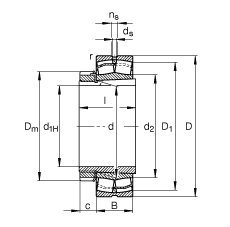 {(dio)ĝLS 23136-E1-K-TVPB + H3136, (j) DIN 635-2 (bio)ʵҪߴ, F׺;o