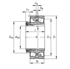 {(dio)ĝLS 23176-K-MB + H3176, (j) DIN 635-2 ˜ʵҪߴ, F׺;o