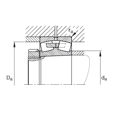 {(dio)ĝLS 23156-B-K-MB, (j) DIN 635-2 ˜ʵҪߴ, FF 1:12